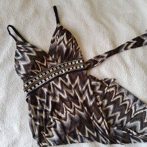 Marianne Vintage One of a kind Stunning Beaded Waist Dress EUC